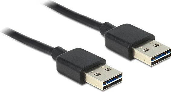 Kabllo USB DeLOCK EASY-USB, USB 2.0 A-A, 1m, 480Mbps, e zezë