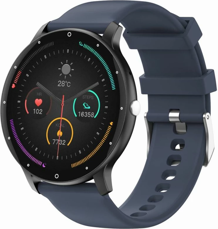 Smartwatch Gravity unisex, zi/kaltër