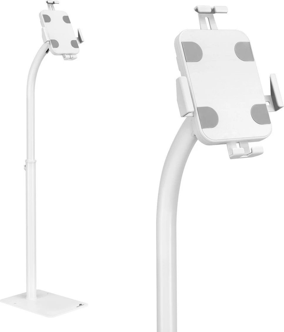 Mbajtës dyshemeje për tablet Maclean MC-467W, universal, 7.9-11", me kyç, Bardhë