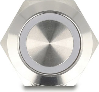 Buton shtypës DeLOCK 20977, i ndriçueshëm, IP65, 230 V / 3 A, inox, argjendtë