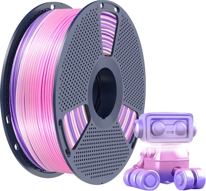 Filament 3D Sunlu PLA+ Silk R 03 1.75 mm 1 kg Rainbow