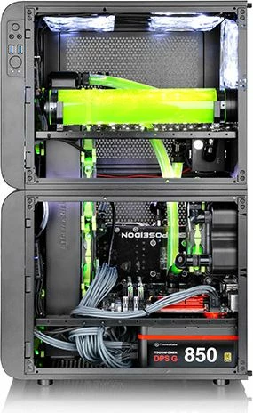 Kasë Thermaltake Core V21 (CA-1D5-00S1WN-00), Micro-ATX/Mini-ITX, Cube Tower, pa furnizim rryme, e zezë