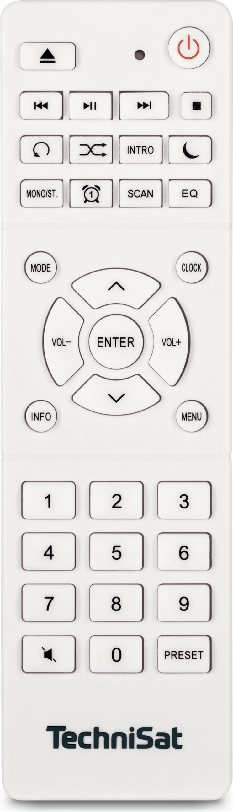 Radio TechniSat DigitRadio 370 CD BT, DAB+, Bluetooth, bardhë