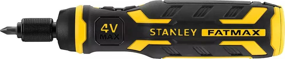 Kaçavidë elektrike pa kabllo Stanley FATMAX FMHT66719-0 4V 1.5Ah, me karikues dhe bite, e zezë/verdhë