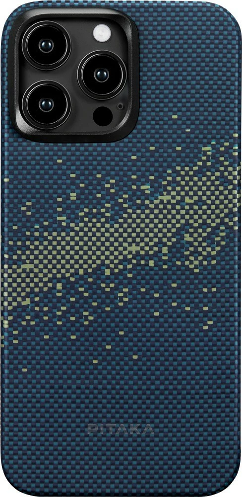 Mbështjellës Pitaka StarPeak MagEZ Case 4 për iPhone 15 Pro, aramid fiber, MagSafe, Milky Way Galaxy 5