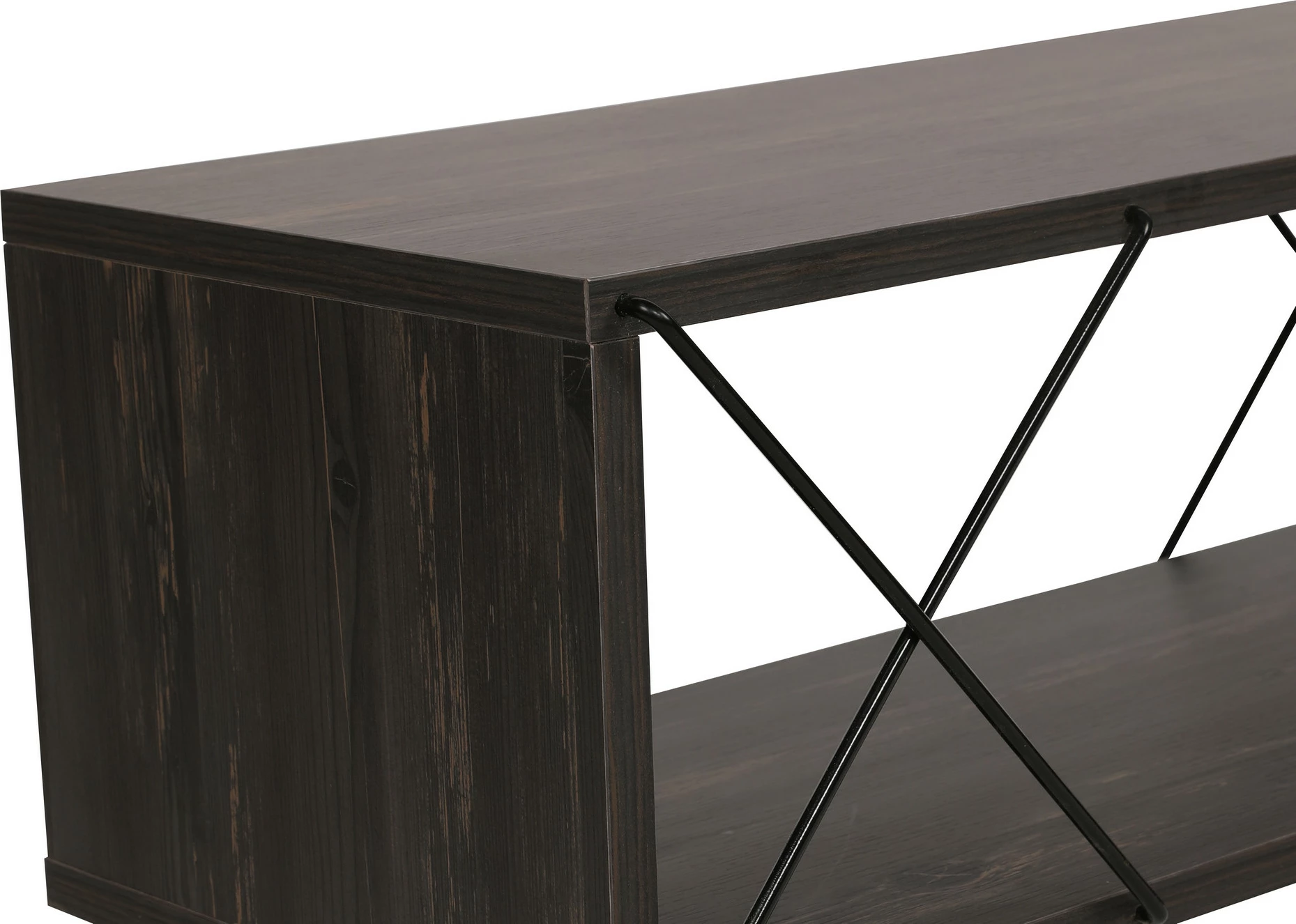 Komodë TV Hanah Home, Street, ngjyrë kafe e errët