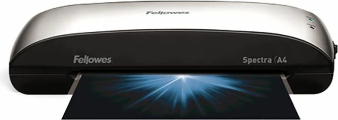 Laminator Fellowes Spectra A4, 2 rula, Auto Shut Off, me 10 qese laminimi, i zi/argjendtë