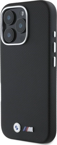 Mbështjellës BMW M Edition për iPhone 16 Pro Max, Kevlar, Metal, i zi