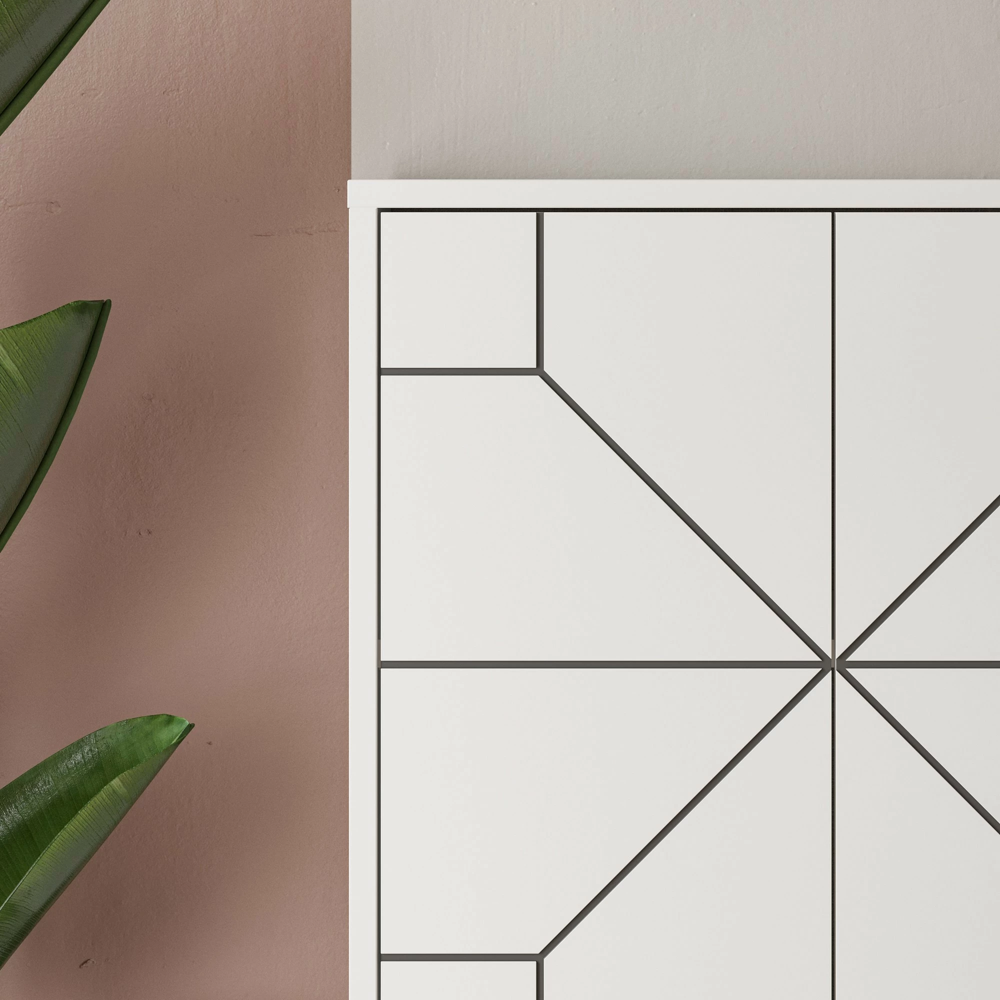 Dollap multifunksional Skye Decor, ngjyrë e bardhë, Dune