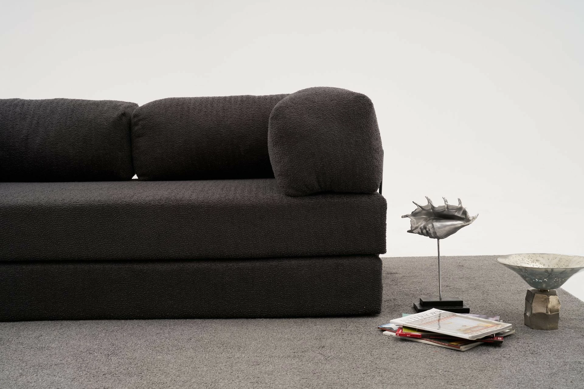 Kënd-sofë Atelier del Sofa, Comfort, ngjyrë antracit
