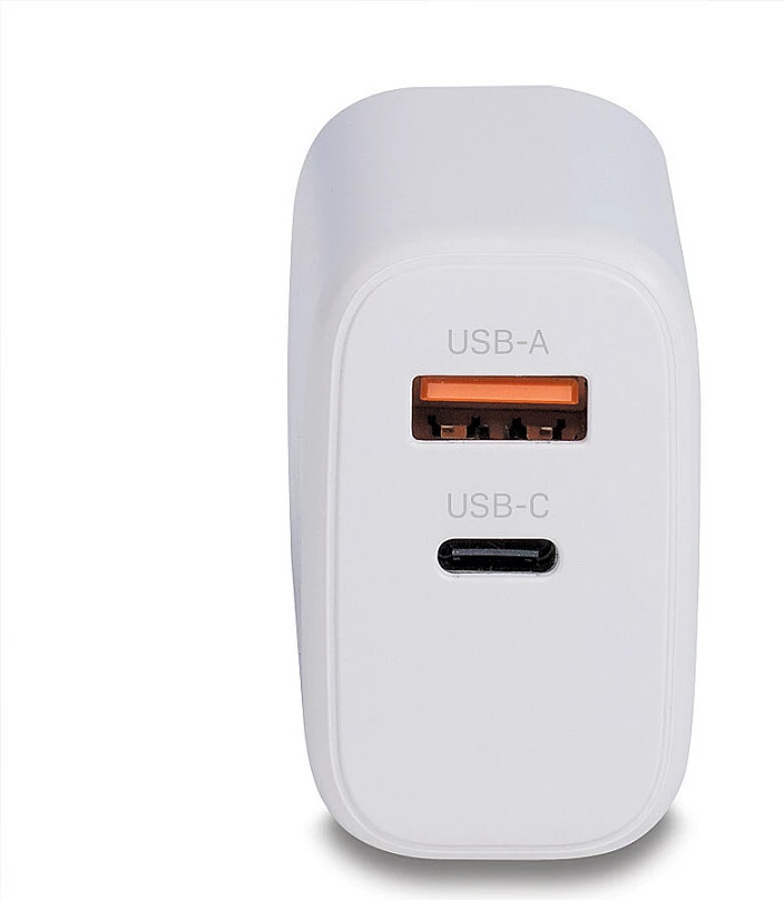 Karikues LINDY GaN Charger 65W, USB-A + USB-C, PD 3.0, i bardhë