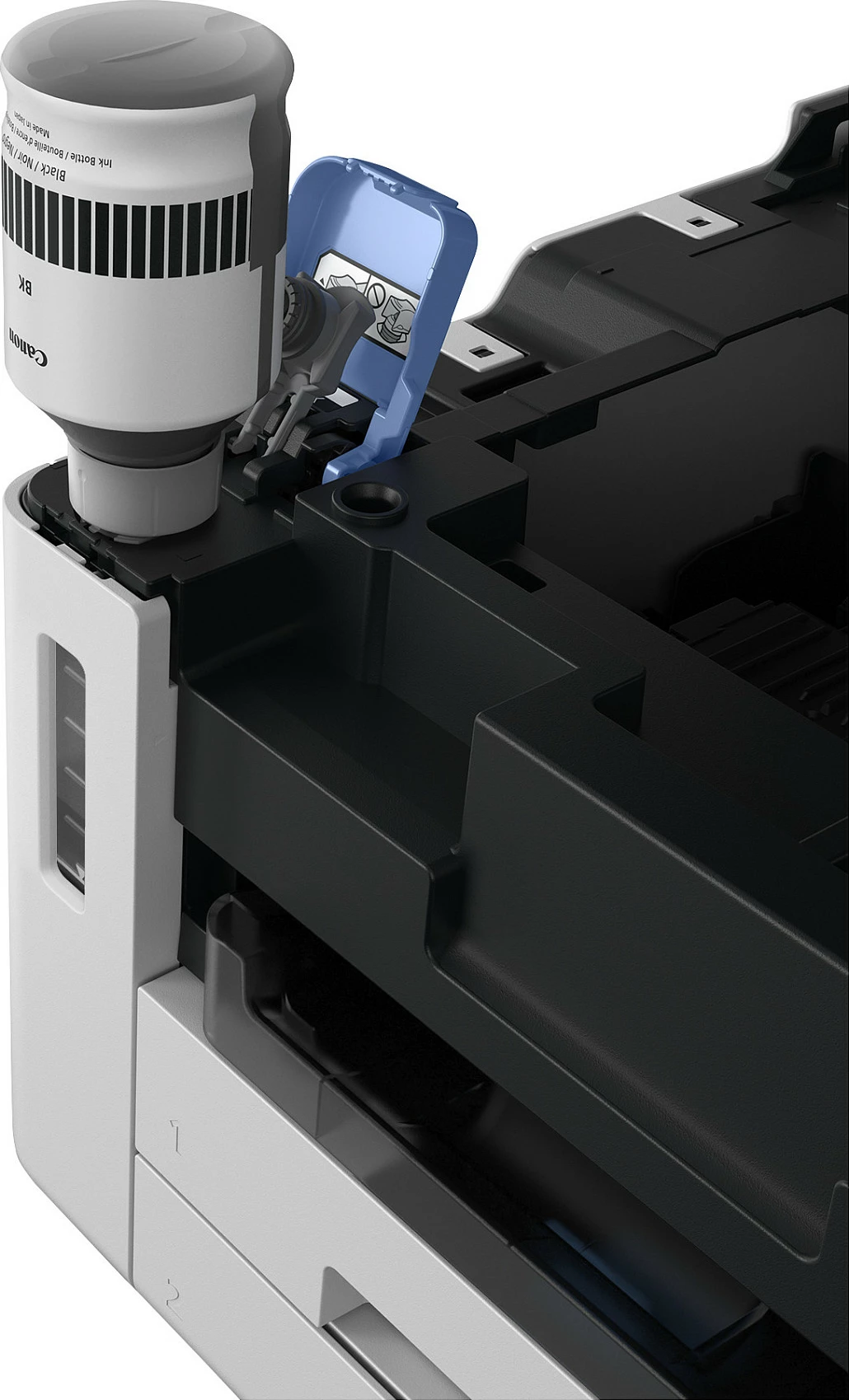 Printer multifunksional Canon MAXIFY GX6150, Inkjet me ngjyra, A4, Duplex, Wi‑Fi/Ethernet, bardh e zi
