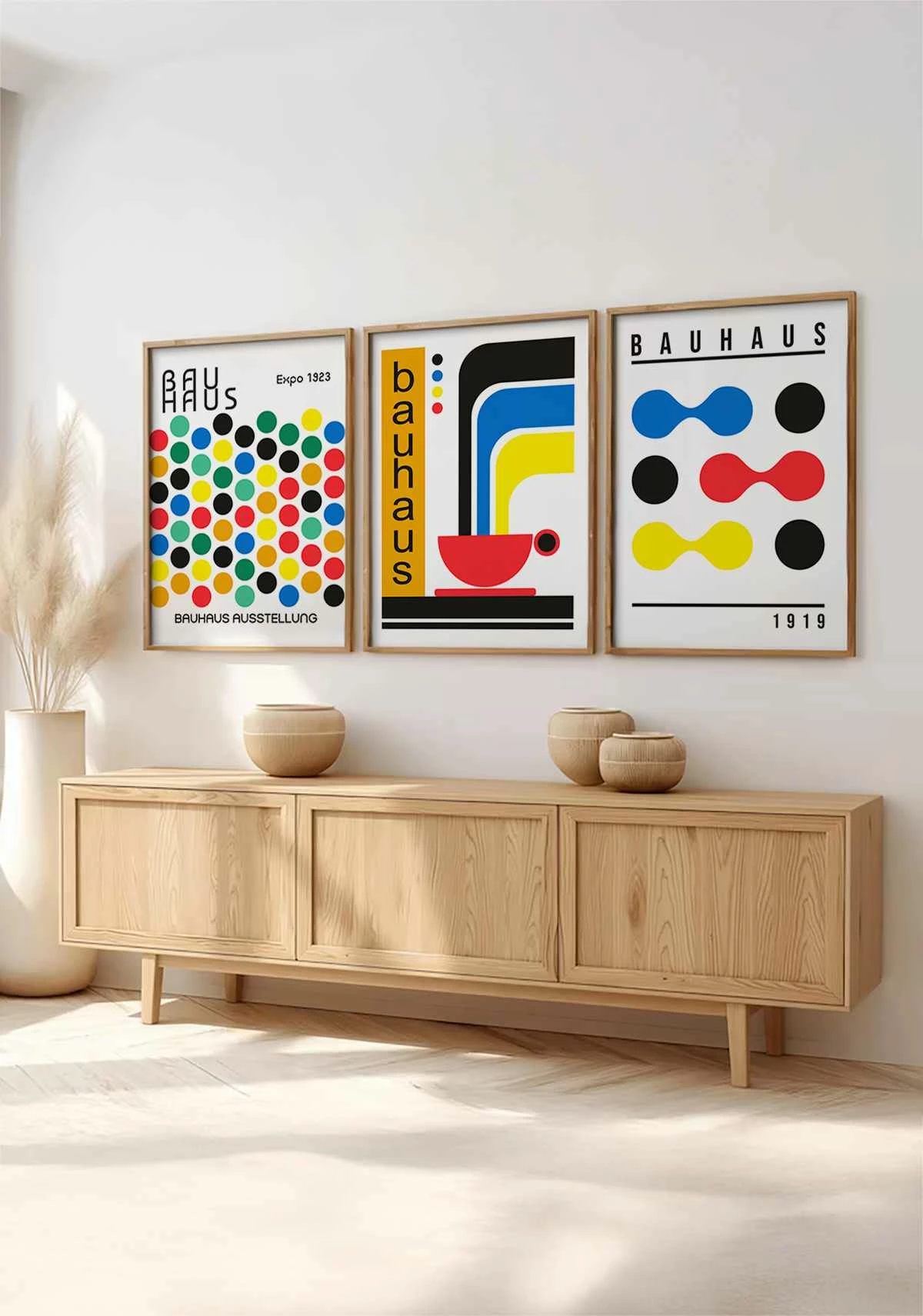 Pikturë dekorative me kornizë MDF (3 copë), Wallity, Huhu526, 20x30cm