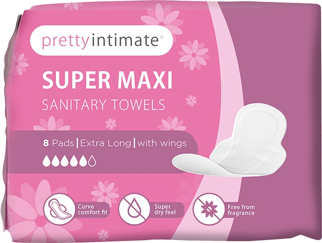 Pretty Intimate Super Maxi 8 Sanitary Towels