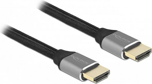 Kabllo HDMI DeLOCK Ultra High Speed 8K 60Hz 48Gbps 1m, gri
