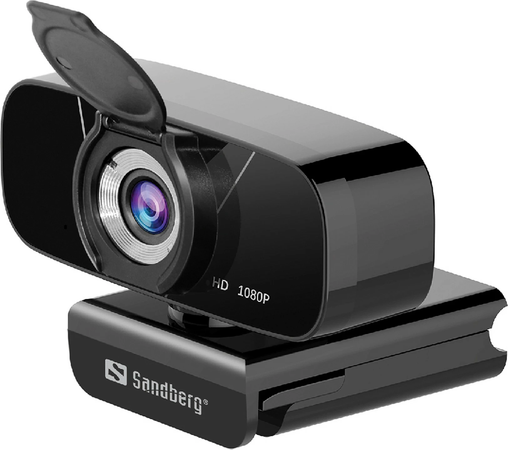 Webkamerë Sandberg USB Chat, Full HD 1080p, mikrofon i integrum, shutter privatësie, e zezë