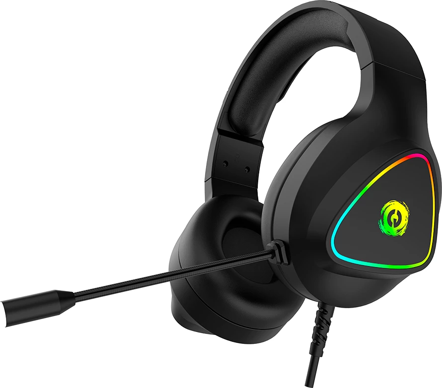 Kufje gaming CANYON Shadder GH-6 me mikrofon, stereo, 50mm, kabllo 2m, 3.5mm/USB, të zeza