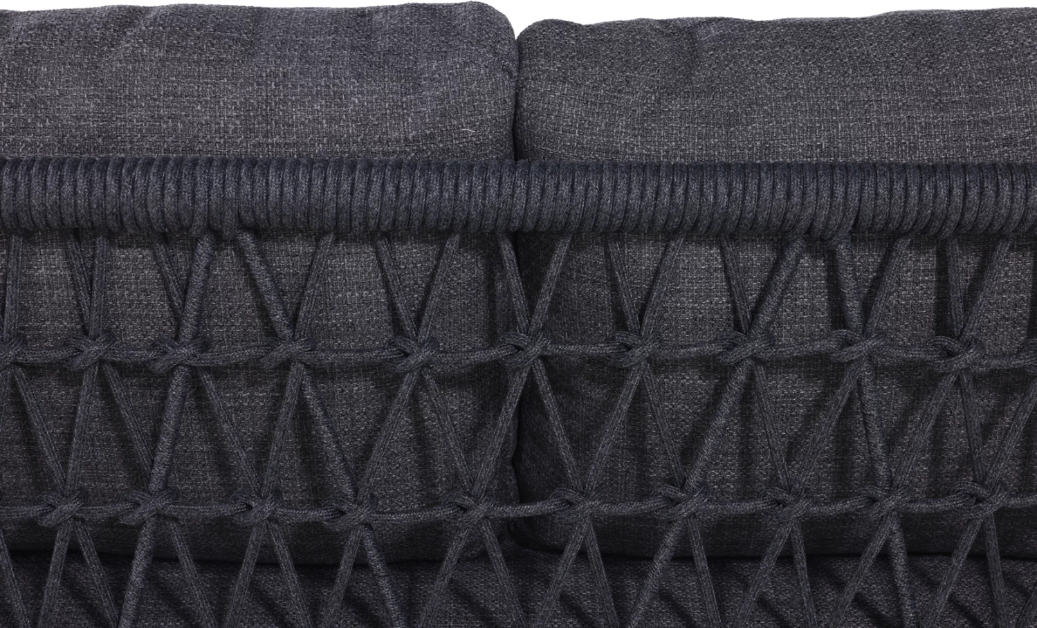 Lëkundëse me tendë për jashtë, 3 vende, ngjyrë gri e errët, alumin, EXCELSIOR CD6411.02, 185x134x175cm