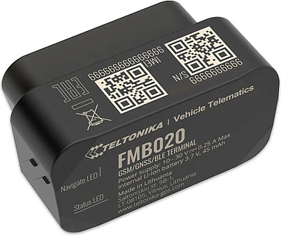 GPS tracker OBDII Teltonika FMB020, GNSS/GSM, Bluetooth, Single SIM, IP41, i zi