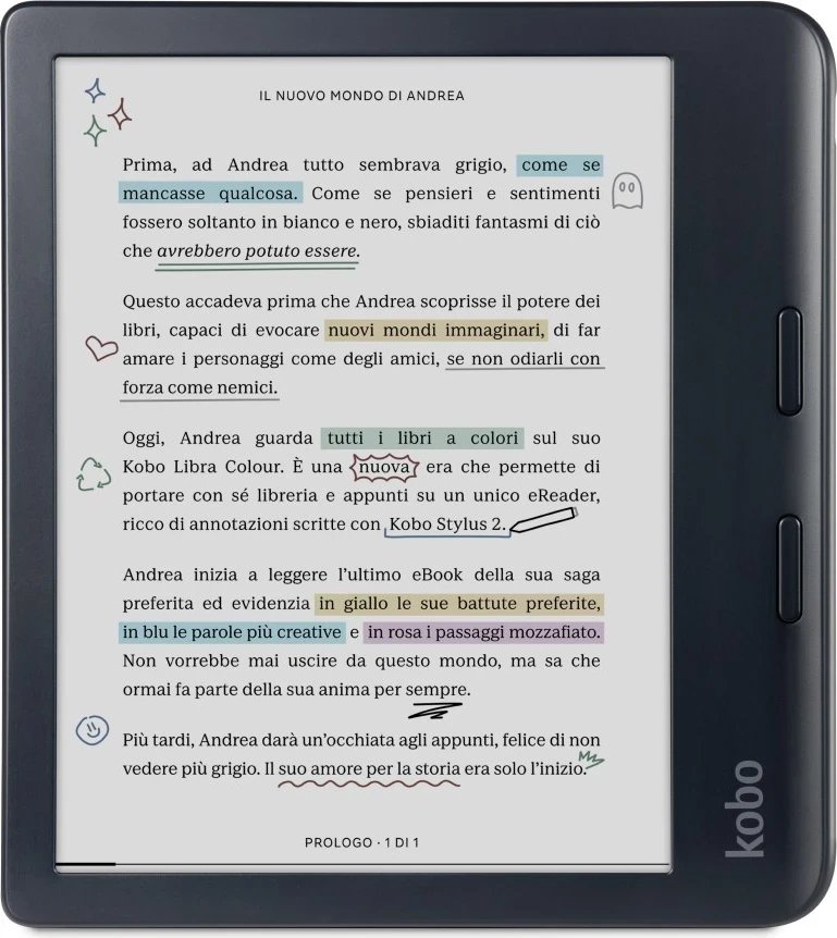 Lexues e-book KOBO Libra, 7", 32 GB, Wi-Fi, I zi