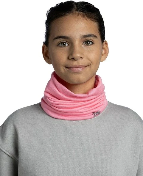 Shall multifunksional Buff Merino Lightweight Jr Solid për fëmijë, rozë