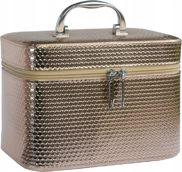 Kutí kozmetike metalike Inter Vion Rose Gold M, 1 copë