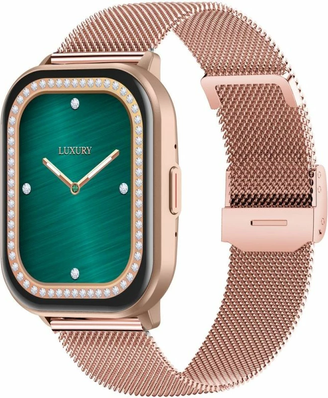 Smartwatch Gravity GT43-4, rozë, set me rrip dhe byzylyk