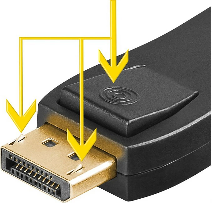 Adapter Goobay DisplayPort në HDMI, i zi