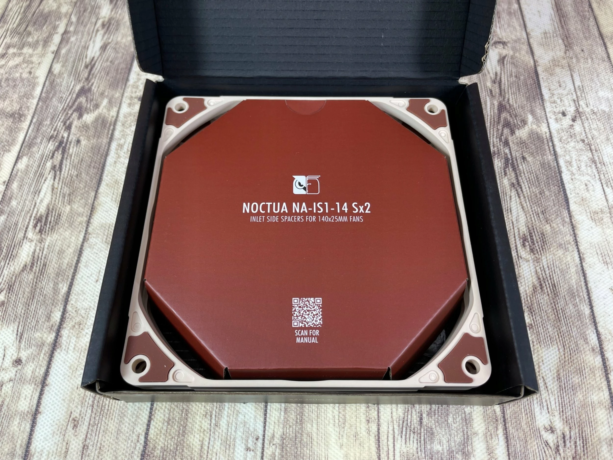 Kornizë distancuese për ventilator Noctua NA-IS1-14 Sx2 140mm, set 2 copë, kafe