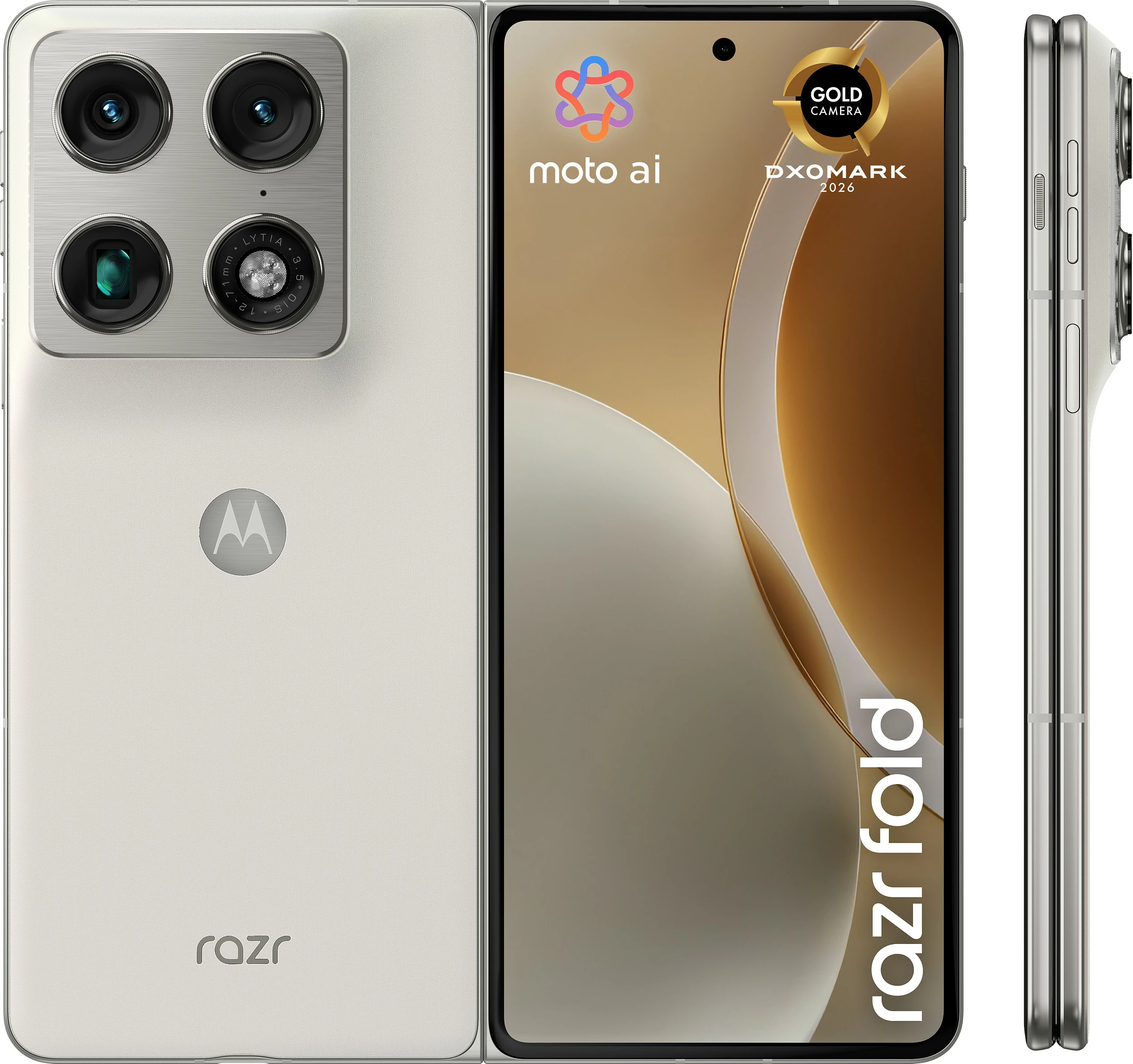 Celular i palosshëm Motorola Razr Fold, 16GB RAM, 512GB, Lily White