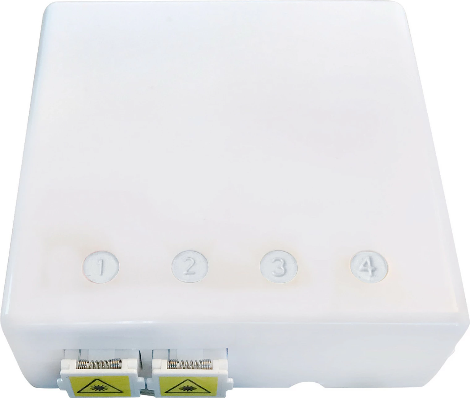 Kuti FTTH EFB Elektronik, 80x80mm, për 4 kuplime SC-S ose LC-D, e bardhë
