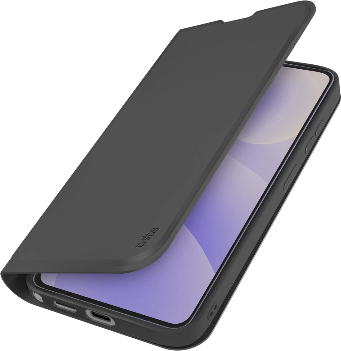 Mbështjellës wallet SBS Wallet Smooth për Samsung Galaxy S26 Ultra, me kapak flip, me xhep karte, me stand, me mbyllje magnetike, i zi