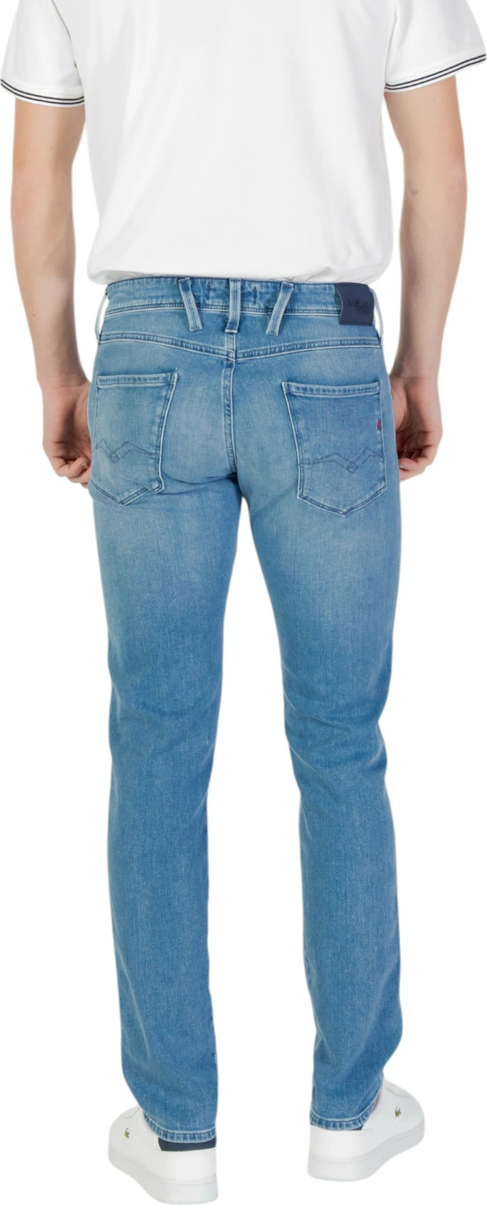 Pantallona xhinse për meshkuj Replay M914Y.000.879 896, blu denim [Madhësia: W32 L32]