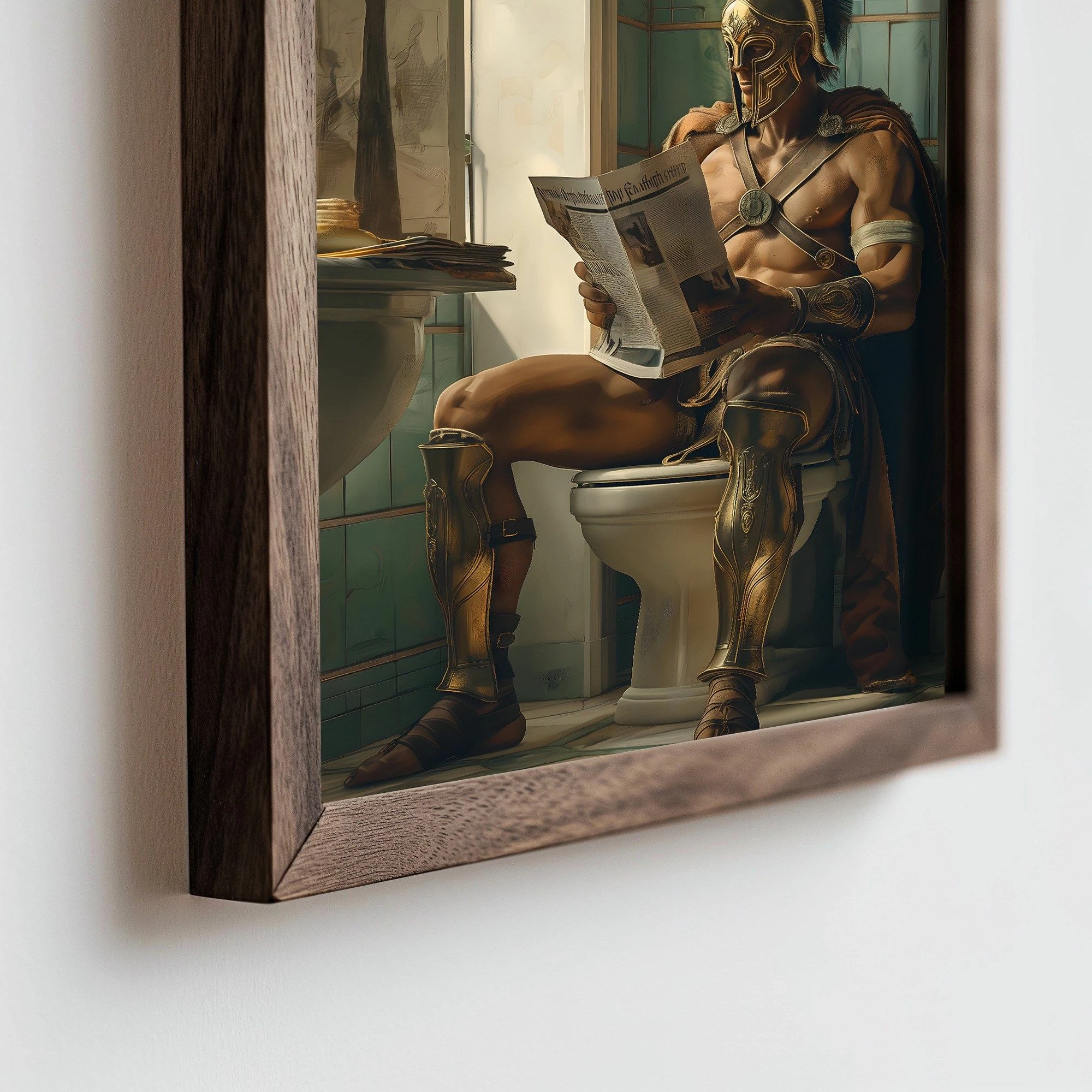 Pikturë dekorative me kornizë MDF, shumëngjyrëshe, HUM061, 50x70x3.5cm