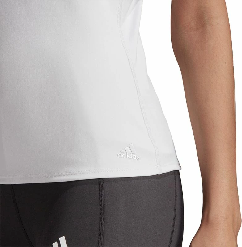 Bluzë sportive për femra Adidas, e bardhë