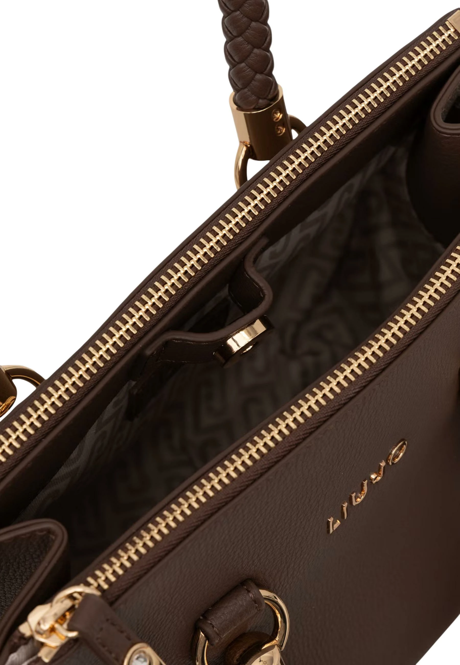 Çantë shopper Liu Jo AF6086 E1019 për femra, bezhë e errët