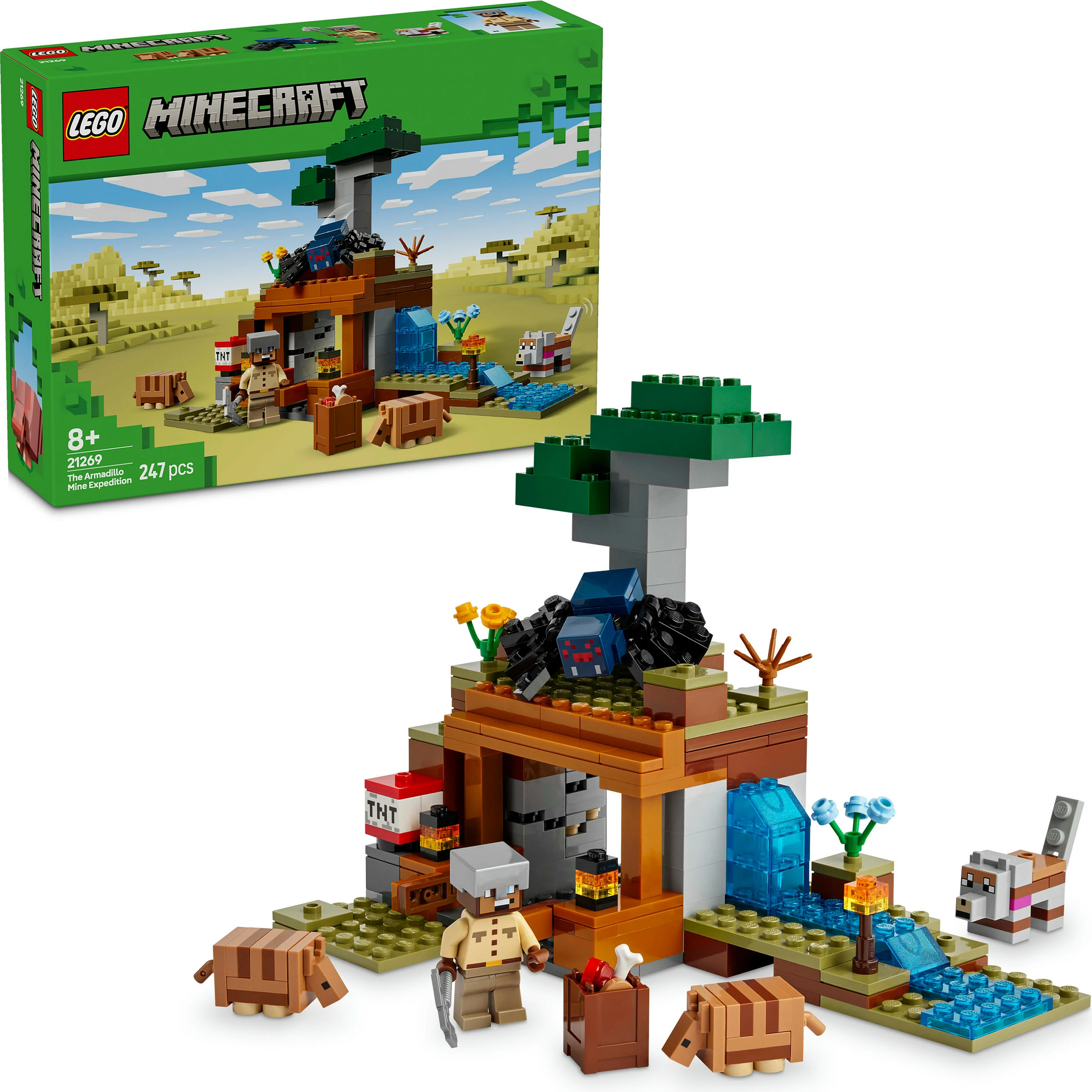 Set ndërtimi LEGO Minecraft 21269, 247 pjesë, shumëngjyrësh