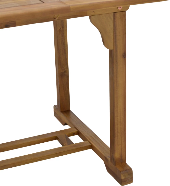 Tavolinë Sopho e zgjerueshme, dru akacie, 200/150x100x75cm