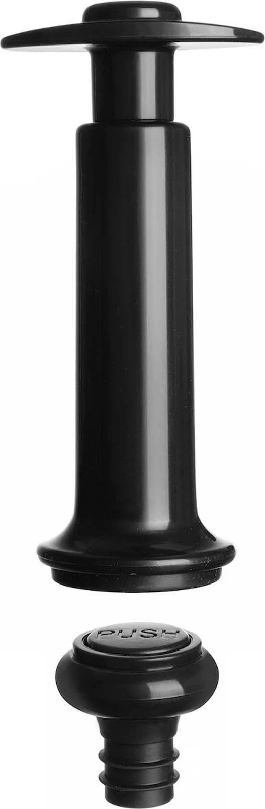 Ruajtës vakum vere, Bar Up, 140 x 65 x 50 mm, set me pompë dhe 2 tapa, e zezë