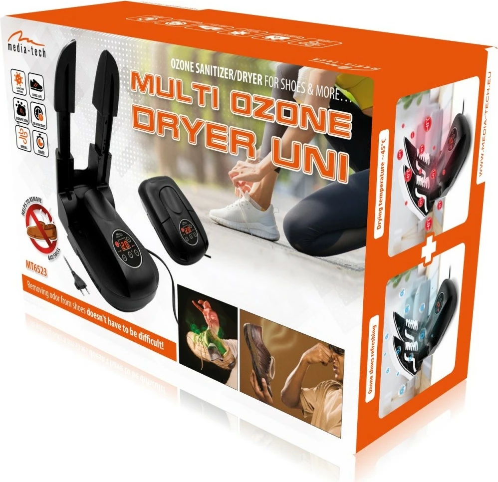 Tharëse këpucësh Media-Tech MT6523 me ozon, e zezë