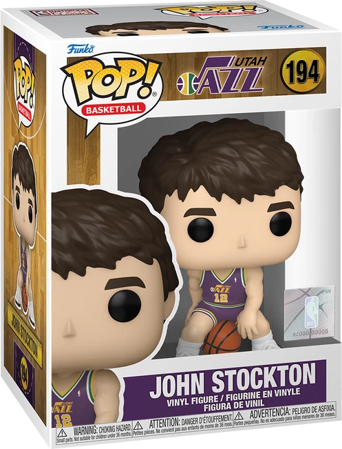 Figurinë koleksionuese Funko POP! NBA Utah Jazz John Stockton #12, vinyl