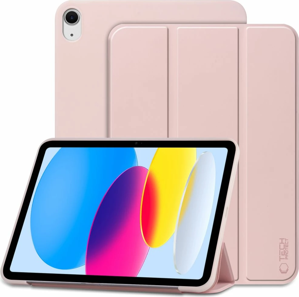 Mbështjellës tablet Tech-Protect SmartCase për iPad 10.9" (2022), Rozë e çelët