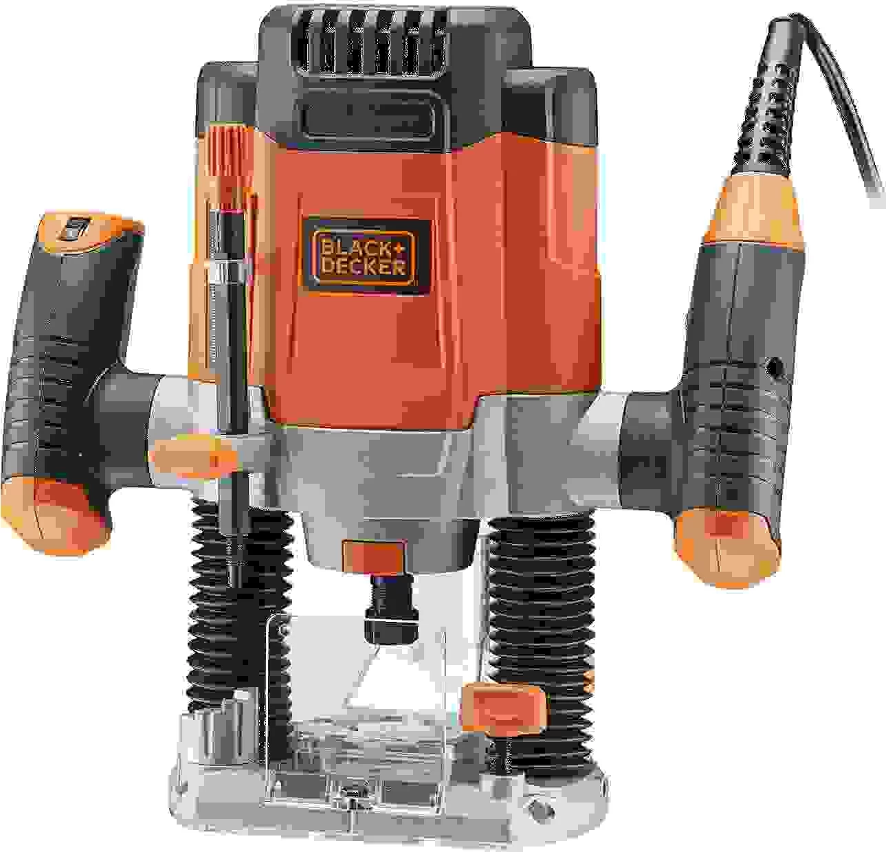 Frezë elektrike Black&Decker KW1200E 1200 W, portokalli/zi