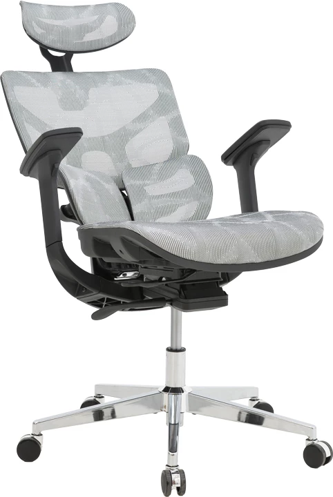 Karrige për zyre Karlo, e bardhë/e zezë