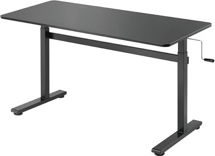 Tavolinë pune sit-stand LogiLink, manuale, 140x60cm, e zezë