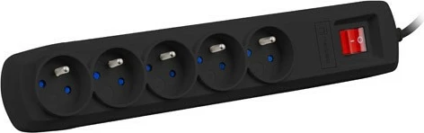 Mbrojtës rryme Natec Bercy 400, 5 dalje, 5m, i zi