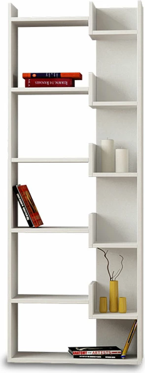 Raft librash Oppa, ngjyrë e bardhë, 61x22x162