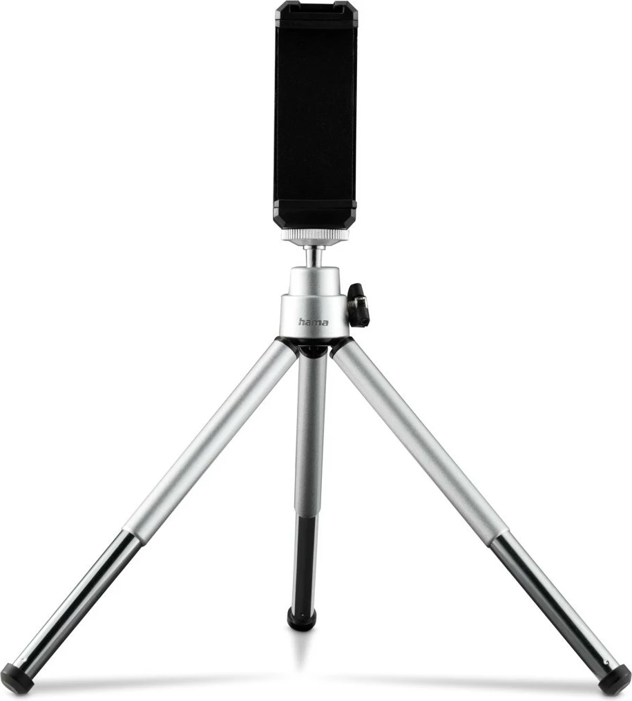 Tripod mini 2-në-1 Hama Fancy 4666 për smartphone dhe kamera, argjend