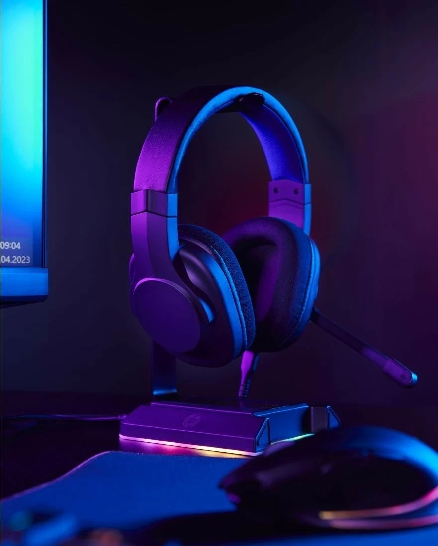 Kufje gaming uRage SoundZ 200v2, USB-C/USB, me mikrofon, të zeza