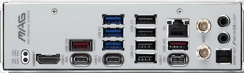 Pllakë amë MSI MAG X870E TOMAHAWK MAX WIFI PZ, ATX, DDR5, Wi-Fi 7, USB4, e bardhë/argjend